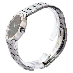ブルガリ ブルガリブルガリ 腕時計 BB30SS クオーツ ブラック文字盤 ステンレススチール レディース BVLGARI 【中古】