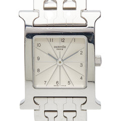 エルメス Hウォッチ 腕時計 HH1.210 クオーツ ベージュ文字盤 ステンレススチール レディース HERMES 【中古】