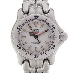 タグホイヤー プロフェッショナル 腕時計 WG1412-0 クオーツ ホワイト文字盤 ステンレススチール レディース TAG HEUER 【中古】