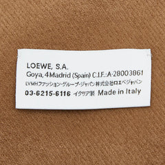 ロエベ アナグラム マフラー ブラウン カシミヤ100％ レディース LOEWE 【中古】