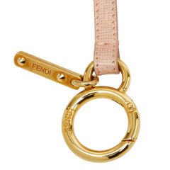 フェンディ ポンポン チャーム キーホルダー 7AR259 ピンク ブラウン シャドーフォックスファー レディース FENDI 【中古】