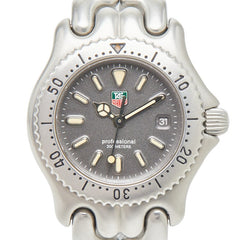 タグホイヤー プロフェッショナル 腕時計 S99.215 クオーツ グレー文字盤 ステンレススチール レディース TAG HEUER 【中古】