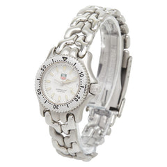 タグホイヤー 200 METERS プロフェッショナル 腕時計 WG1412-0 スイス製クオーツ ホワイト文字盤 ステンレススチール レディース TAG HEUER 【中古】