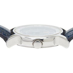 ブルガリ ソロテンポ 腕時計 ST29S スイス製クオーツ ネイビー文字盤 ステンレススチール レザー レディース BVLGARI 【中古】