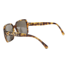 シャネル ロゴ サングラス 5408-A ブラウン プラスチック レディース CHANEL 【中古】