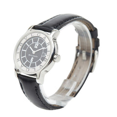 ブルガリ ソロテンポ 腕時計 ST29S クオーツ ブラック文字盤 ステンレススチール レザー レディース BVLGARI 【中古】
