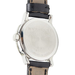 ブルガリ ソロテンポ 腕時計 ST29S クオーツ ブラック文字盤 ステンレススチール レザー レディース BVLGARI 【中古】