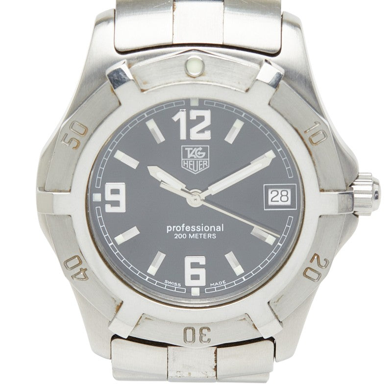 タグホイヤー エクスクルーシブ 腕時計 WN1110 クオーツ ブラック文字盤 ステンレススチール メンズ TAG HEUER 【中古】