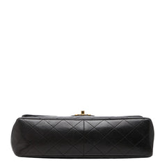 シャネル マトラッセ チェーン ショルダーバック ブラック ゴールド金具 ラムスキン レディース CHANEL 【中古】