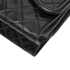 シャネル マトラッセ フリンジ ショルダー バッグ ブラック ゴールド金具 ラムスキン レディース CHANEL 【中古】