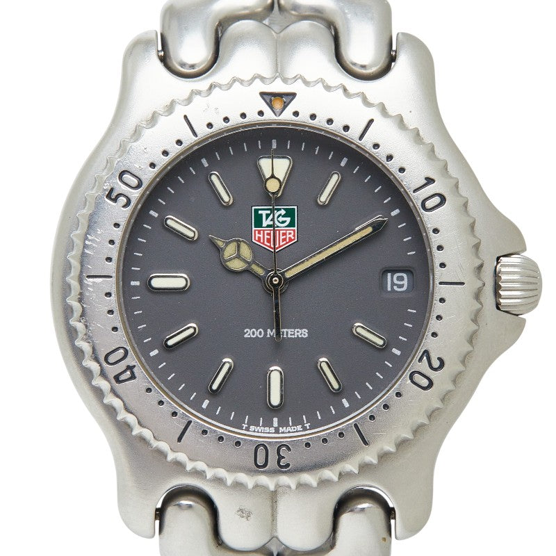 タグホイヤー セル 腕時計 S99.206M クオーツ ブラック文字盤 ステンレススチール メンズ TAG HEUER 【中古】