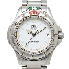 タグホイヤー プロフェッショナル 200m 腕時計 999.813A クオーツ ホワイト文字盤 ステンレススチール メンズ TAG HEUER 【中古】