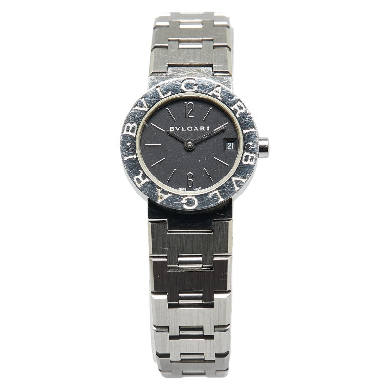 ブルガリ ブルガリブルガリ 腕時計 BB23SS クオーツ ブラック文字盤 ステンレススチール レディース BVLGARI 【中古】