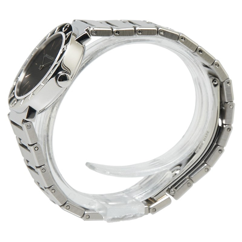 ブルガリ ブルガリブルガリ 腕時計 BB26SS クオーツ ブラック文字盤 ステンレススチール レディース BVLGARI 【中古】