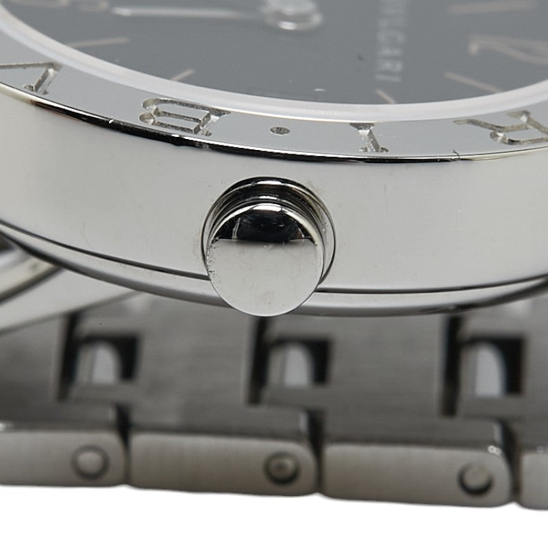 ブルガリ ブルガリブルガリ 腕時計 BB26SS クオーツ ブラック文字盤 ステンレススチール レディース BVLGARI 【中古】