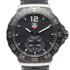 タグホイヤー フォーミュラー1 腕時計 WAU1110 クオーツ ブラック文字盤 ステンレススチール ラバー メンズ TAG HEUER 【中古】