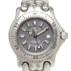 タグホイヤー プロフェッショナル セル 腕時計 WG1313-0 クオーツ グレー文字盤 ステンレススチール レディース TAG HEUER 【中古】