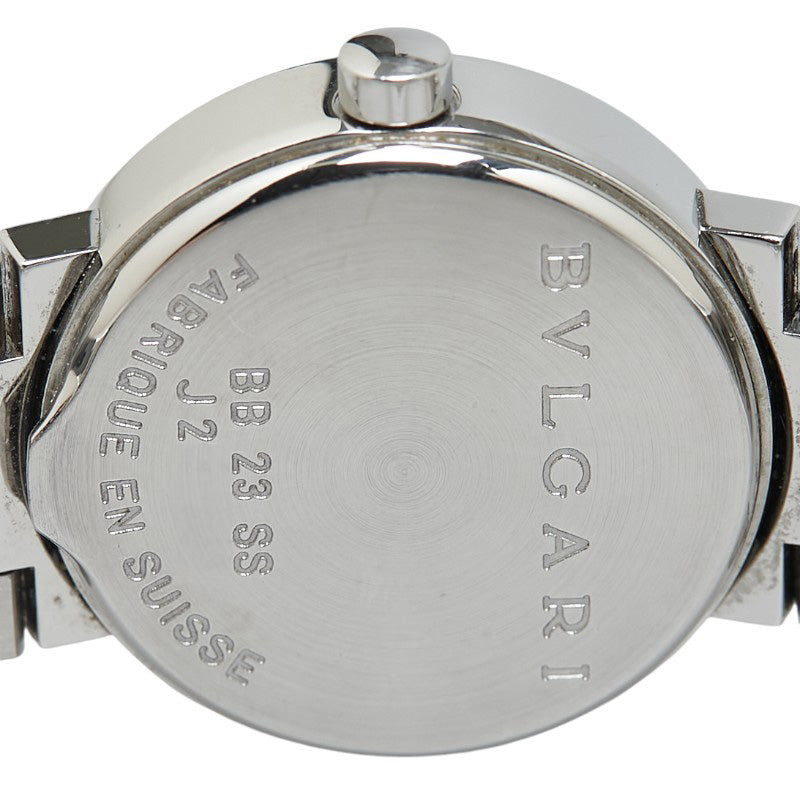 ブルガリ ブルガリブルガリ 腕時計 BB23SS クオーツ ブラック文字盤 ステンレススチール レディース BVLGARI 【中古】