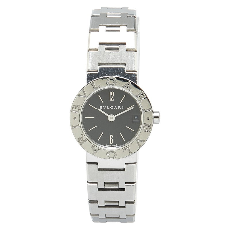 ブルガリ ブルガリブルガリ 腕時計 BB23SS クオーツ ブラック文字盤 ステンレススチール レディース BVLGARI 【中古】
