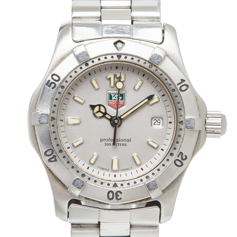 タグホイヤー プロフェッショナル 腕時計 WK1312 クオーツ シルバー文字盤 ステンレススチール レディース TAG HEUER 【中古】