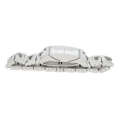ブルガリ レッタンゴロ 腕時計 RT39S クオーツ ホワイト文字盤 ステンレススチール レディース BVLGARI 【中古】