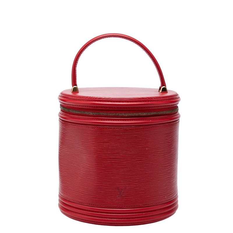 ルイ ヴィトン エピ カンヌ ハンドバッグ バニティバッグ M48037 カスティリアンレッド レザー レディース LOUIS VUITTON 【中古】