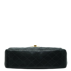 シャネル ココマーク マトラッセ チェーン ショルダーバッグ ブラック レザー レディース CHANEL 【中古】
