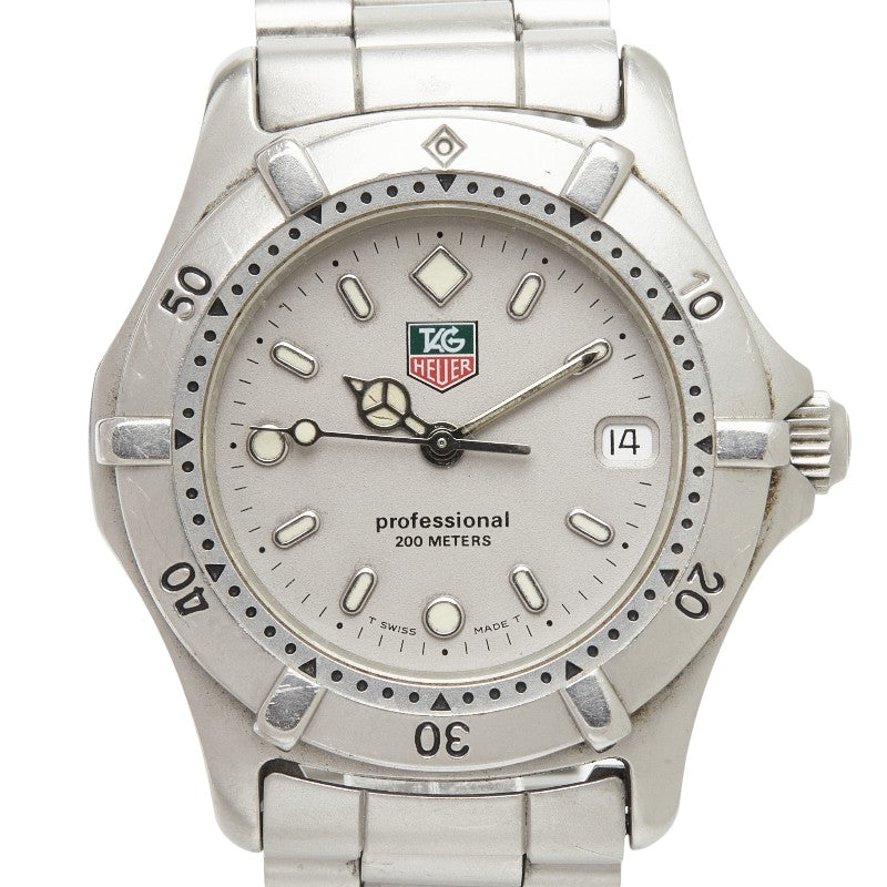 タグホイヤー プロフェッショナル セル 腕時計 WE1211-R クオーツ グレー文字盤 ステンレススチール メンズ TAG HEUER 【中古】