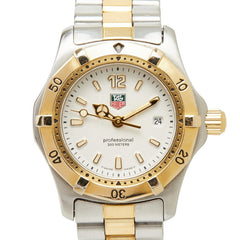 タグホイヤー プロフェッショナル セル 腕時計 WK1320 クオーツ ホワイト文字盤 ステンレススチール レディース TAG HEUER 【中古】
