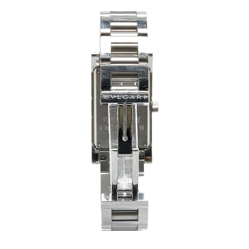 ブルガリ レッタンゴロ 腕時計 RT39S クオーツ ホワイト文字盤 ステンレススチール レディース BVLGARI 【中古】