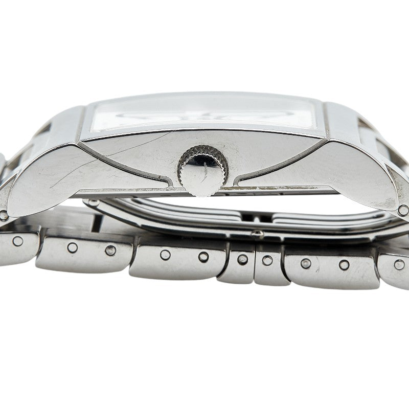ブルガリ レッタンゴロ 腕時計 RT39S クオーツ ホワイト文字盤 ステンレススチール レディース BVLGARI 【中古】