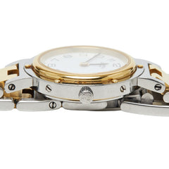 エルメス クリッパー 腕時計 CL4.220 クオーツ ホワイト文字盤 ステンレススチール レディース HERMES 【中古】