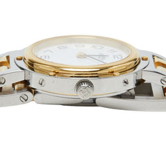エルメス クリッパー 腕時計 CL4.220 クオーツ ホワイト文字盤 ステンレススチール レディース HERMES 【中古】