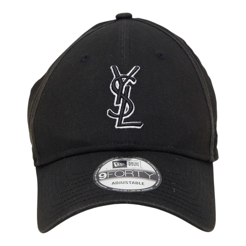サンローラン ×ニューエラ YSLロゴ モノグラム ブラック キャップ