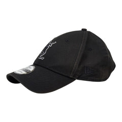サンローラン ×ニューエラ YSLロゴ モノグラム 帽子 キャップ 687687 ブラック コットン レディース SAINT LAURENT 【中古】