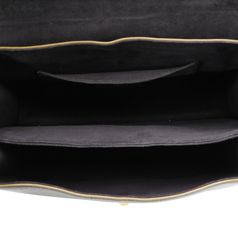 フェンディ キャナイ チェーン ショルダーバッグ ハンドバッグ 8BT283 ブラック ゴールド レザー レディース FENDI 【中古】