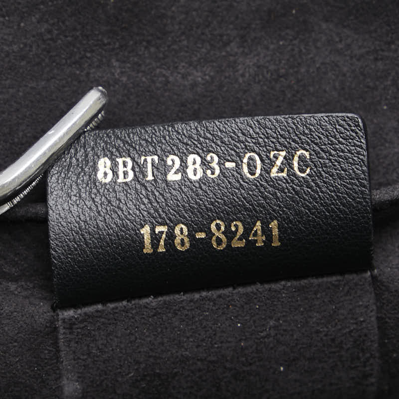 フェンディ キャナイ チェーン ショルダーバッグ ハンドバッグ 8BT283 ブラック ゴールド レザー レディース FENDI 【中古】
