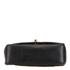 シャネル ダイアナ23 マトラッセ ココマーク ゴールド金具 チェーン ショルダーバッグ ブラック レザー レディース CHANEL 【中古】