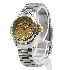 タグホイヤー プロフェッショナル200 腕時計 995 408A クオーツ ゴールド文字盤 ステンレススチール レディース TAG HEUER 【中古】