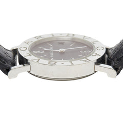 ブルガリ ブルガリブルガリ デイト 腕時計 BB26SL クオーツ ブラック文字盤 ステンレススチール レディース BVLGARI 【中古】