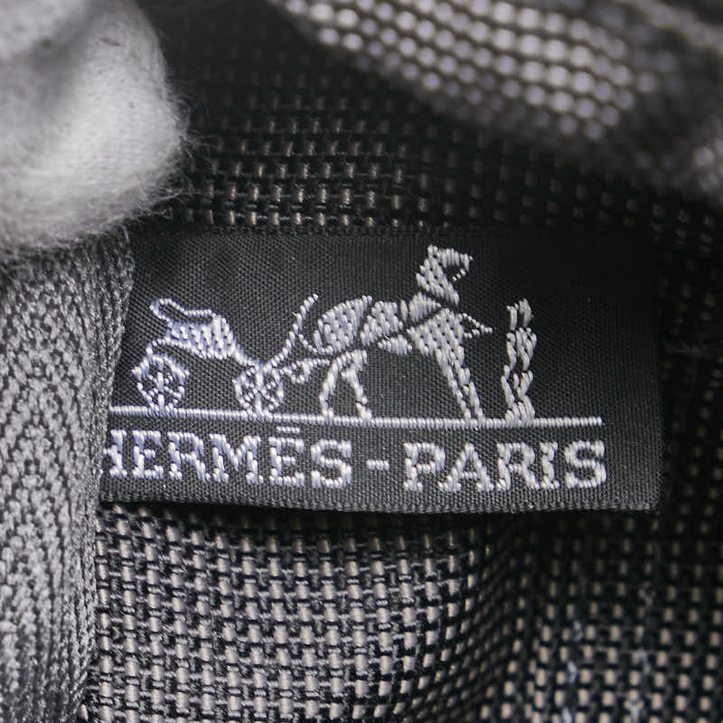 エルメス エールラインMM トートバッグ グレー キャンバス レディース HERMES 【中古】