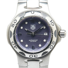 タグホイヤー プロフェッショナル キリウム 腕時計 WL131A クオーツ パープル文字盤 ステンレススチール レディース TAG HEUER 【中古】