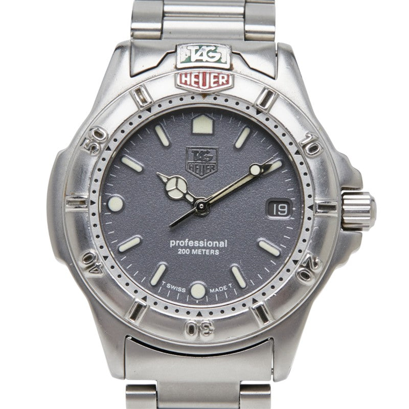 タグホイヤー プロフェッショナル 200 腕時計 999.213A クオーツ グレー文字盤 ステンレススチール メンズ TAG HEUER 中古