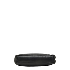 フェンディ FFロゴ ショルダーバッグ ブラック レザー レディース FENDI 中古