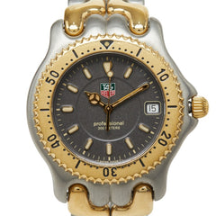 タグホイヤー セル プロフェッショナル200 腕時計 WG1120-KO クオーツ グレー文字盤 ステンレススチール メンズ TAG HEUER 中古