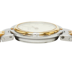 エルメス オリンピア 腕時計 クオーツ ベージュ文字盤 ステンレススチール レディース HERMES 中古
