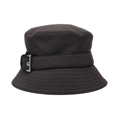 プラダ バケットハット サイズ:M ブラウン ナイロン レディース PRADA 中古