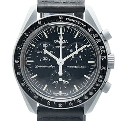 オメガ × Swatch スウォッチ スピードマスター ムーンスウォッチ ミッション トゥ ザ ムーン 腕時計 SO33M100 クオーツ ブラック文字盤 ナイロン バイオセラミック メンズ OMEGA 【中古】