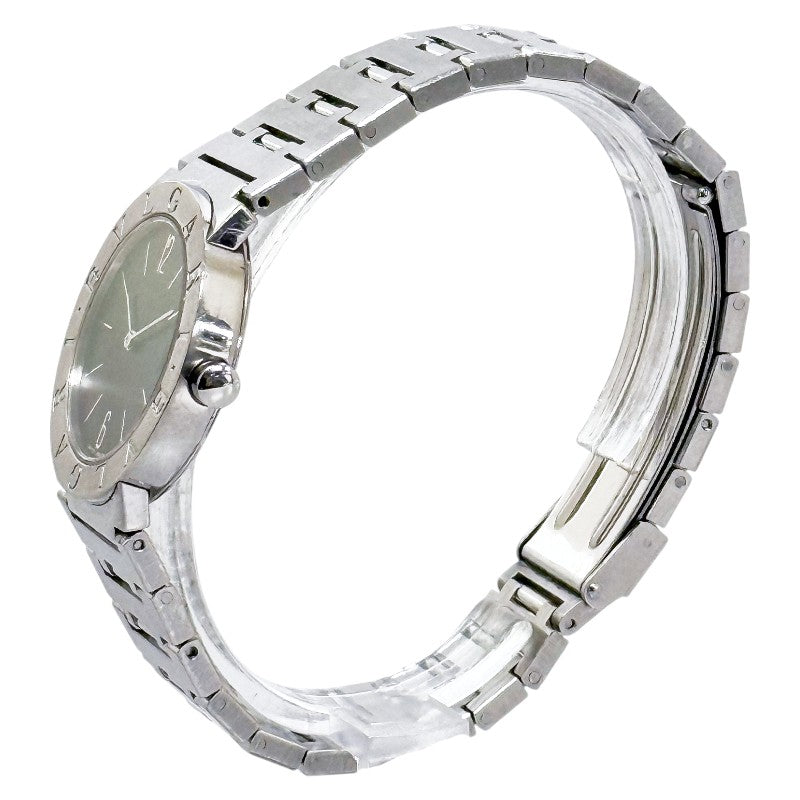 ブルガリ ブルガリブルガリ 腕時計 BB30SS クオーツ ブラック文字盤 ステンレススチール レディース BVLGARI 【中古】