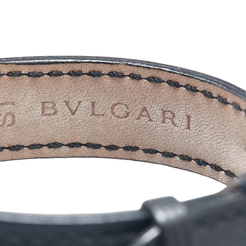 ブルガリ ソロテンポ 腕時計 ST29S クオーツ ブラック文字盤 ステンレススチール レザー レディース BVLGARI 【中古】